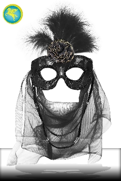 MASCHERA ODALISCA NERA